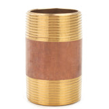 LTWFITTING Brass Pipe 3 Inch Long Nipple Fitting 1-1/2 Inch Male NPT Air Water(Pack of 1)