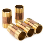 LTWFITTING Brass Pipe 3-1/2 Inch Long Nipple Fitting 1-1/2 Inch Male NPT Air Water(Pack of 5)