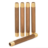 LTWFITTING Brass Pipe 3-1/2 Inch Long Nipple Fitting 1/8 Male NPT Air Water(Pack of 5)