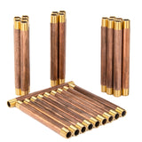 LTWFITTING Brass Pipe 4 Inch Long Nipple Fitting 1/8 Male NPT Air Water(Pack of 25)