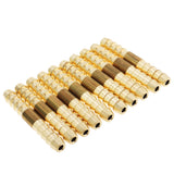 LTWFITTING Brass Barb Hose Splicer Mender 1/8 inch Fitting Air Water Fuel Boat(Pack of 10)