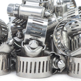 LTWFITTING  11-20mm Stainless Steel 304 Hose Clamp, Adjustable Worm Gear Clamps for Automotive Radiator Fuel Line Plumbing Intercooler and Mechanical Applications (Pack of 1500)