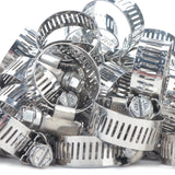 LTWFITTING  14-27mm Stainless Steel 316 Hose Clamp, Adjustable Worm Gear Clamps for Automotive Radiator Fuel Line Plumbing Intercooler and Mechanical Applications (Pack of 1500)