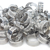 LTWFITTING  14-27mm Stainless Steel 316 Hose Clamp, Adjustable Worm Gear Clamps for Automotive Radiator Fuel Line Plumbing Intercooler and Mechanical Applications (Pack of 250)