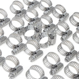 LTWFITTING 11-20mm Stainless Steel 316 Hose Clamp, Adjustable Worm Gear Clamps for Automotive Radiator Fuel Line Plumbing Intercooler and Mechanical Applications (Pack of 30)