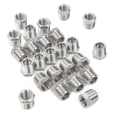LTWFITTING Bar Production Stainless Steel 316 Pipe Hex Bushing Reducer Fittings 3/8 Inch Male x 1/4 Inch Female NPT Fuel Water Boat (Pack of 25)