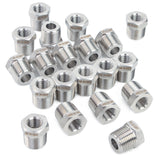 LTWFITTING Bar Production Stainless Steel 316 Pipe Hex Bushing Reducer Fittings 1/2 Inch Male x 3/8 Inch Female NPT Fuel Water Boat (Pack of 25)