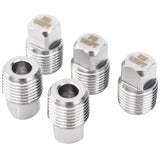 LTWFITTING Stainless Steel 316 Pipe Square Head Plug Fittings 1/8-Inch Male NPT Air Fuel Water Boat(Pack of 5)