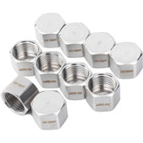 LTWFITTING Bar Production Stainless Steel 316 Pipe Cap Fittings 1/2-Inch NPT Fuel Boat (Pack of 10)
