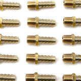 LTWFITTING 3/8-Inch Hose Barb x 1/4-Inch Male NPT Brass Coupler/Connector Fitting Fuel Gas(Pack of 25)