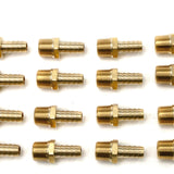 LTWFITTING Brass Barb Fitting Coupler/Connector 3/8-Inch Hose ID x 3/8-Inch Male NPT Fuel(Pack of 20)