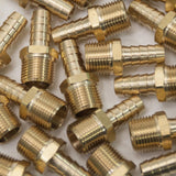 LTWFITTING Brass Barb Fitting Coupler/Connector 3/8-Inch Hose ID x 3/8-Inch Male NPT Fuel(Pack of 300)