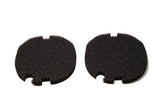 LTWHOME Replacement Black Fine Foam Filter Fit for AquaManta EFX 300/400 External Filter (Pack of 2)