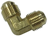 LTWFITTING Brass 3/8 Inch OD 90 Degree Flare Union Elbow,Brass Flare Tube Fitting(Pack of 5)