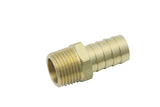 LTWFITTING Lead Free Brass Barbed Fitting Coupler/Connector 5/8 Inch Hose Barb x 1/2 Inch Male NPT Fuel Gas Water (Pack of 250)
