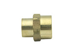 LTWFITTING Lead Free Brass Pipe Fitting 3/8 Inch x 1/4 Inch Female NPT Reducing Coupling (Pack of 25)