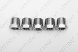 LTWFITTING Bar Production Stainless Steel 316 Pipe Hex Bushing Reducer Fittings 3/8 Inch Male x 1/4 Inch Female NPT Fuel Water Boat (Pack of 5)