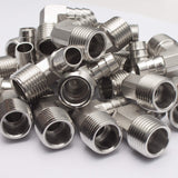 LTWFITTING 90 Degree Elbow Stainless Steel 316 Barb Fitting 1/2 Inch ID Hose x 1/2 Inch Male NPT Air Gas (Pack of 250)