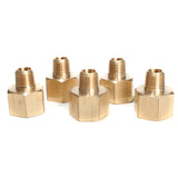 LTWFITTING Brass Pipe 1/2 Inch Female x 1/4 Inch Male NPT Adapter Fuel Gas Air(Pack of 5)