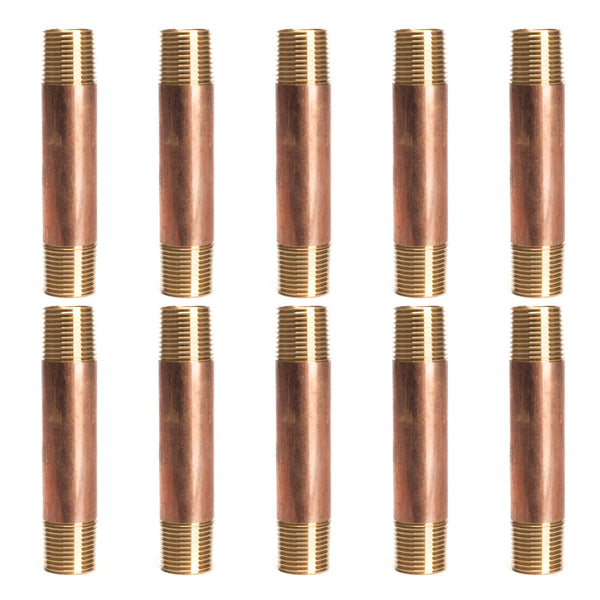 LTWFITTING Brass Pipe 5-1/2-Inch Long Nipples Fitting 3/4-Inch - View #2