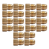 LTWFITTING Fittings 45 Degree Flare 1/2 Inch OD x 1/4 Inch Female NPT Connector(Pack of 20)