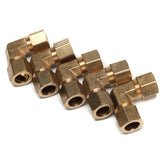 LTWFITTING 1/2-Inch OD 90 Degree Compression Union Elbow,Brass Compression Fitting(Pack of 5)