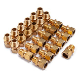 LTWFITTING Brass 5/8-Inch OD x 3/8-Inch Male NPT Compression Connector Fitting (Pack of 25)