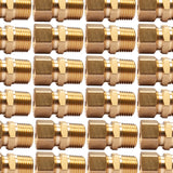 LTWFITTING Brass 5/8-Inch OD x 1/2-Inch Male NPT Compression Connector Fitting(Pack of 150)