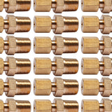 LTWFITTING Brass 1/8-Inch OD x 1/8-Inch Male NPT Compression Connector Fitting(Pack of 500)