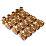 LTWFITTING Brass 1/2-Inch OD x 3/4-Inch Male NPT Compression Connector Fitting(Pack of 20)