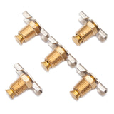 LTWFITTING New Brass Drain Cock 1/4 NPT Air Ride Suspension (Pack of 5)
