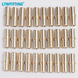 LTWFITTING Lead Free Brass PEX Crimp Fitting 1/2-Inch PEX Coupling (Pack of 30)