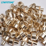 LTWFITTING Lead Free Brass PEX Adapter Fitting 3/4-Inch PEX x 3/4-Inch Female NPT Crimp Adaptor (Pack of 200)