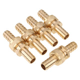 LTWFITTING Brass 5/8 Inch Barb x 5/8 Inch Barb Hose Repair/Mender,Garden Hose Fitting(Pack of 5)