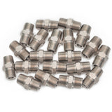 LTWFITTING Class 3000 Stainless Steel 316 Pipe Hex Nipple Fitting 3/8 Inch Male NPT Air Fuel Water (Pack of 20)