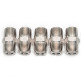 LTWFITTING Class 3000 Stainless Steel 316 Pipe Hex Nipple Fitting 1/2 Inch Male NPT Air Fuel Water (Pack of 5)