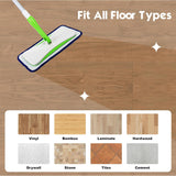 LTWHOME Reusable Mop Pads Compatible with Swiffer WetJet Hardwood Floor Cleaner Mop (Pack of 12)