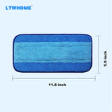 LTWHOME Reusable Mop Pads Compatible with Swiffer WetJet Hardwood Floor Cleaner Mop (Pack of 12)