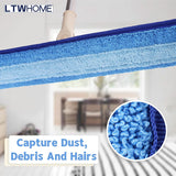 LTWHOME 24 Inch Microfiber Commercial Mop Refill Pads for Wet or Dry Floor Cleaning (Pack of 6)