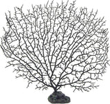 LTWHOME 8 Inch Black Sea Fan Fish Tank Aquarium Decoration, Sea Coral Ornament TR-01