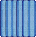 LTWHOME 24 Inch Microfiber Commercial Mop Refill Pads for Wet or Dry Floor Cleaning (Pack of 6)