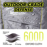 COMFACO RV Electric Tongue Jack Head Cover, Features 3 Layers of Water-Resilient Breathable Material & Adjustable Drawstring Closure, Universal Protective Cover for Outside RV Parts RV Accessories, 18"H x 7.5"W x 8.5"D  (Pack of 2)