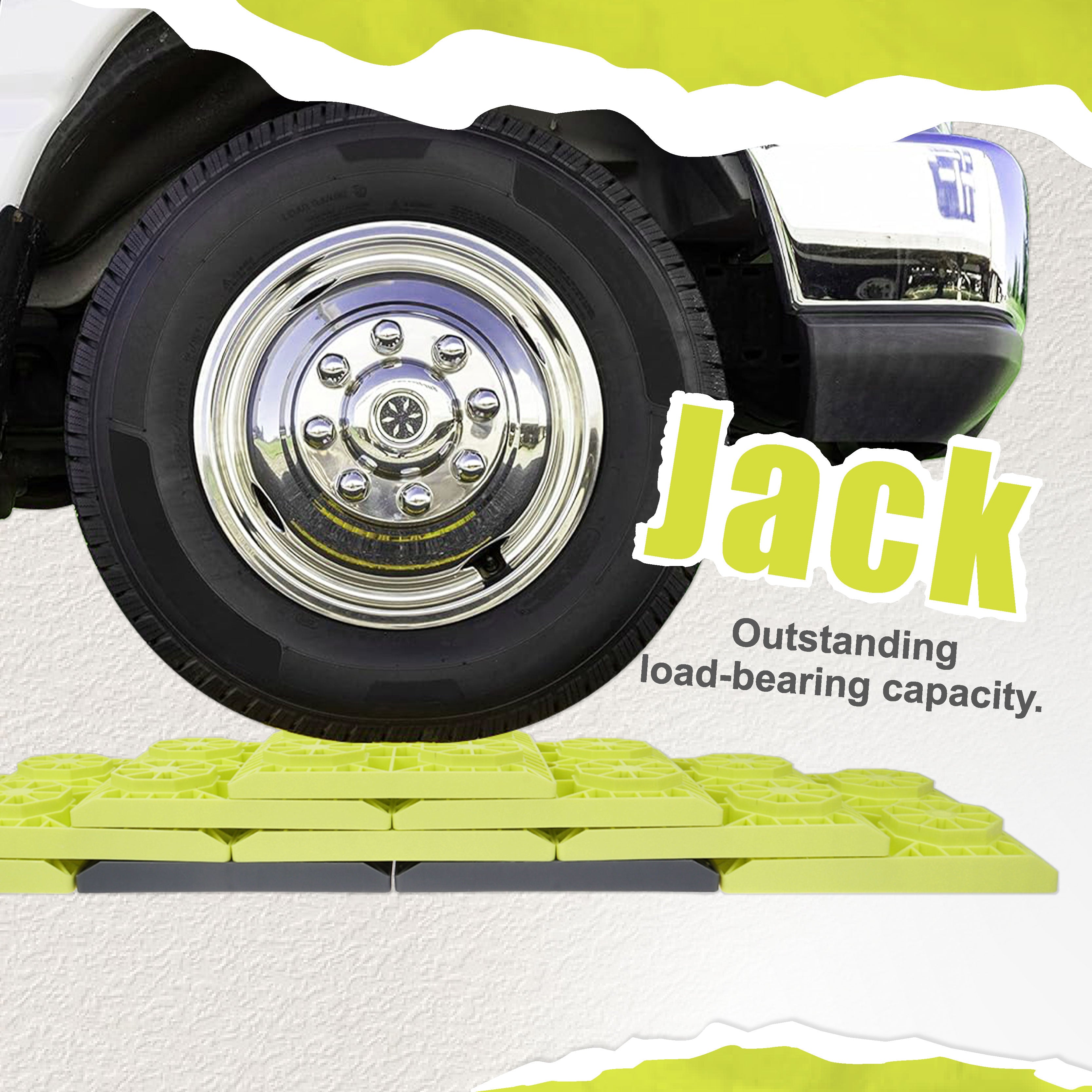 COMFACO RV Leveling Blocks Heavy Duty for Leveling Single and Dual Whe ...