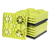 COMFACO RV Leveling Blocks Heavy Duty for Leveling Single and Dual Wheelsand Jacks 8.4 x 8.4 Inch (Pack of 10)