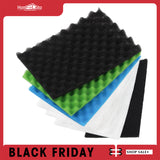 LTWHOME Value Pack of Large DIY Poly Coarse Fine Foam Filter Pads Set for Aquarium Pond(Pack of 7)