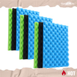 LTWHOME Fish Pond Foam Filter Sponge Set 17Inch X 11Inch Media (Pack Of 3 Sets)