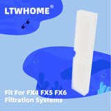 LTWHOME Foam Filter Pads Suitable for Fluval FX4 / FX5 / FX6 (Pack of 12)