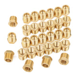 LTWFITTING Brass Pipe Hex Bushing Reducer Fittings 3/8 Inch Male x 1/4 Inch Female NPT(Pack of 30)