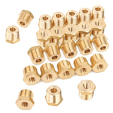 LTWFITTING Brass Pipe Hex Bushing Reducer Fittings 1/2 Inch Male x 1/8 Inch Female NPT(Pack of 25)