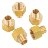 LTWFITTING Brass Pipe 3/4 Inch Female x 1/2 Inch Male NPT Adapter Fuel Gas Air(Pack of 5)